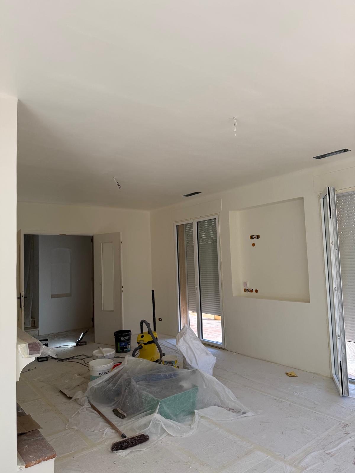 Pièce intérieure en cours de rénovation